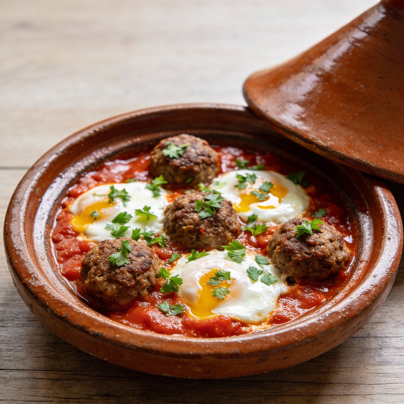 Tajine kefta oeufs